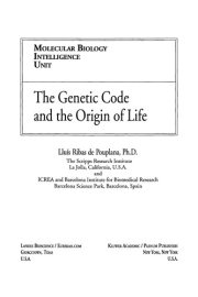 Couverture : The genetic code and the origin of life