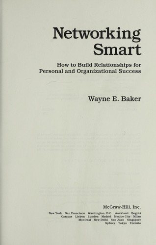 Couverture : Networking smart