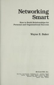 Couverture : Networking smart