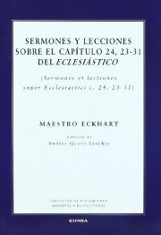 Couverture : Sermones y lecciones sobre el capítulo 24, 23-31 del Eclesiástico
