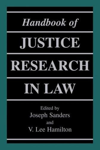 Couverture : Handbook of Justice Research in Law
