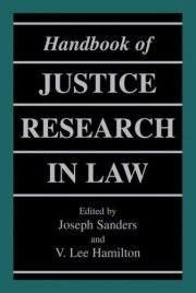 Couverture : Handbook of Justice Research in Law