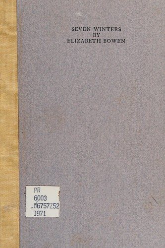 Couverture : Seven winters. Dublin, Cuala Press, 1942.