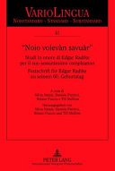 Couverture : "Noio volevàn savuàr"