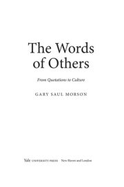 Couverture : The words of others