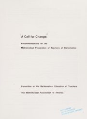 Couverture : A call for change