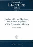 Couverture : Iwahori-Hecke algebras and Schur algebras of the symmetric group