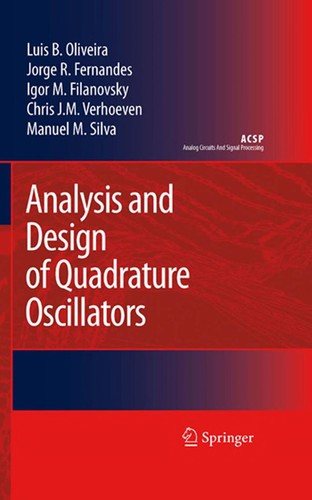 Couverture : Analysis and design of quadrature oscillators