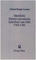 Couverture : Sämtliche kleinere prosaische Schriften vom Jahr 1763-1783