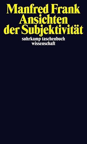 Couverture : Ansichten der Subjektivität