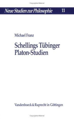 Couverture : Schellings Tübinger Platon-Studien