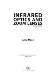 Couverture : Infrared optics and zoom lenses