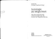 Couverture : Soziologie als Möglichkeit