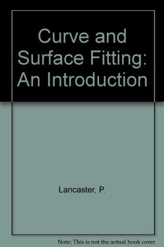 Couverture : Curve and surface fitting