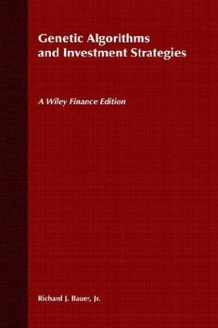 Couverture : Genetic algorithms and investment strategies