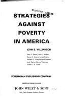 Couverture : Strategies against poverty in America