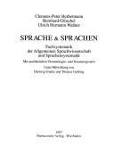 Couverture : Sprache & Sprachen