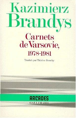Couverture : Carnets de Varsovie, 1978-1981
