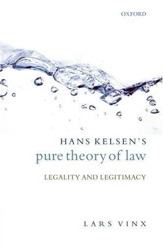 Couverture : Hans Kelsen's Pure Theory of Law