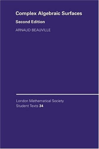 Couverture : Complex algebraic surfaces