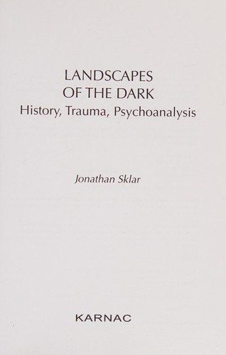 Couverture : Landscapes of the Dark