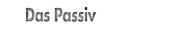 Couverture : Das Passiv