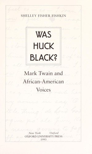 Couverture : Was Huck Black?