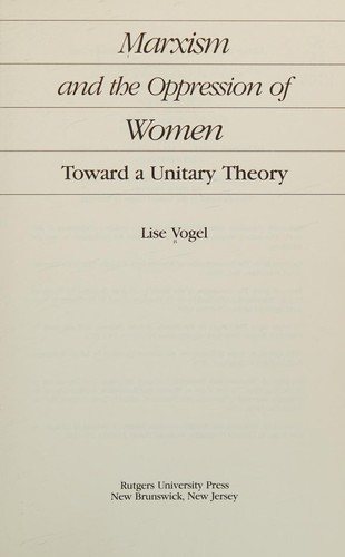 Couverture : Marxism and the oppression of women