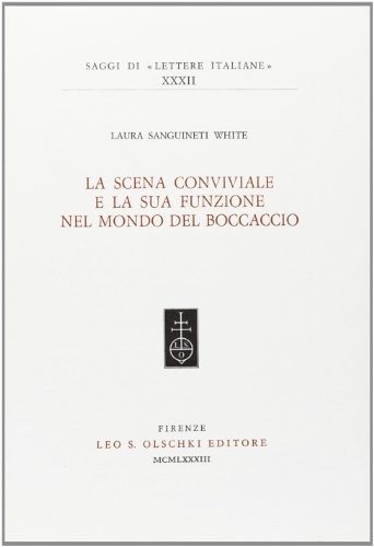 Couverture : La scena conviviale e la sua funzione nel mondo del Boccaccio