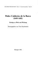 Couverture : Pedro Calderón de la Barca (1600-1681)