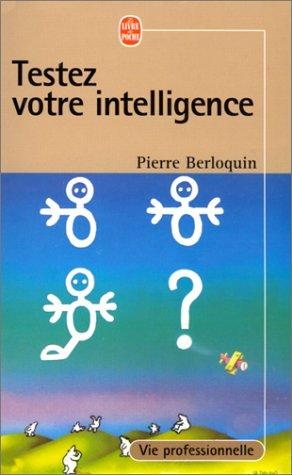 Couverture : Testez votre intelligence