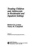 Couverture : Treating children and adolescents in residential and inpatient settings