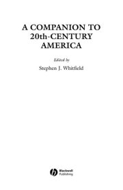 Couverture : A companion to 20th-century America