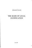Couverture : The basis of legal justification