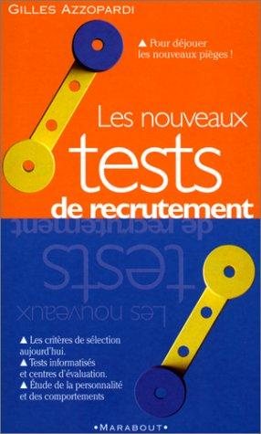 Couverture : Les nouveaux tests de recrutement
