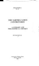 Couverture : The Sartre-Camus controversy