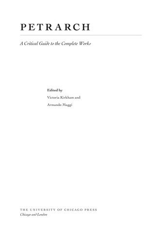 Couverture : Petrarch