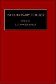 Couverture : Evolutionary biology
