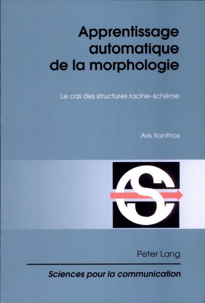 Couverture : Apprentissage automatique de la morphologie