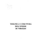 Couverture : Tematica e struttura dell'Eneide di Virgilio
