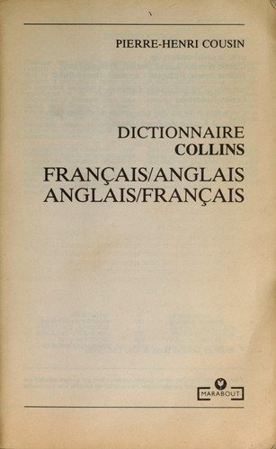 Couverture : Collins dictionnaire franc ʹais/anglais, anglais/franc ʹais