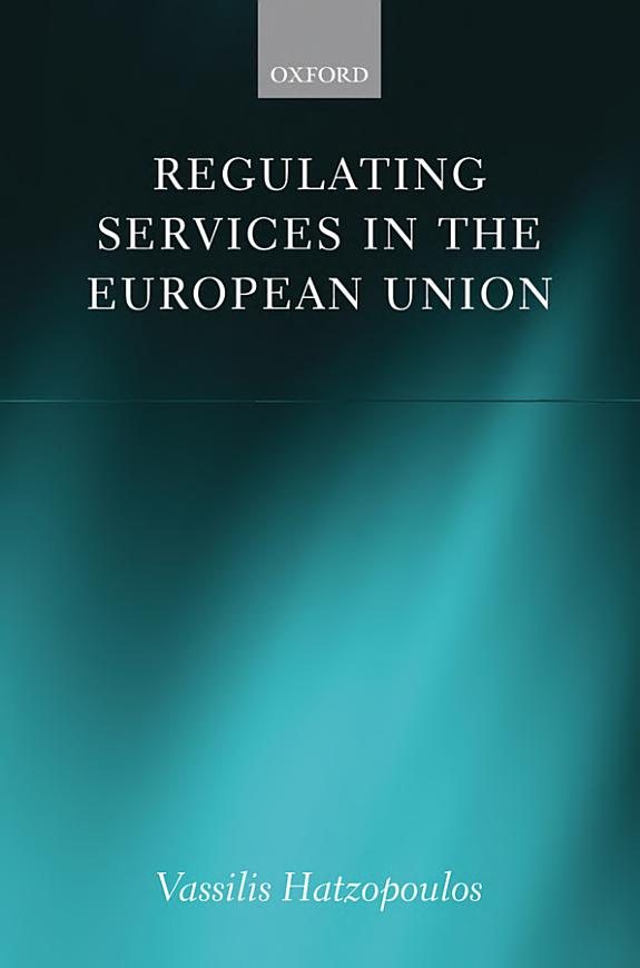 Couverture : Regulating Services in the European Union