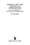 Couverture : Angola and the politics of intervention