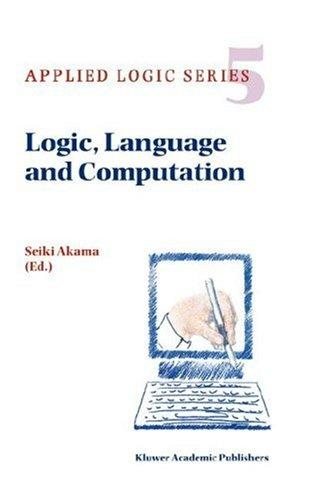 Couverture : Logic, language, and computation