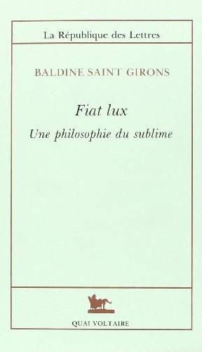Couverture : Fiat lux