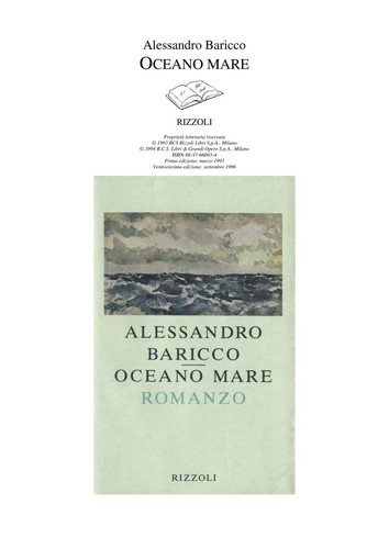 Couverture : Oceano mare