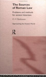 Couverture : The Sources of Roman Law