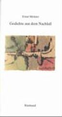 Couverture : Gedichte aus dem Nachlass