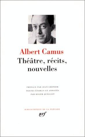 Couverture : Théâtre, récits, nouvelles