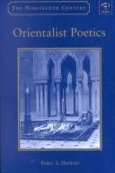 Couverture : Orientalist poetics
